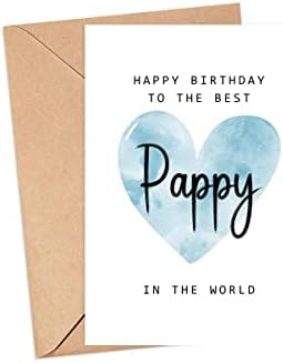 Moltdesigns יום הולדת שמח לכרטיס הכי טוב בכרטיס העולמי - כרטיס יום הולדת של פאפי - כרטיס פאפי - מתנה ליום האב - כרטיס יום הולדת