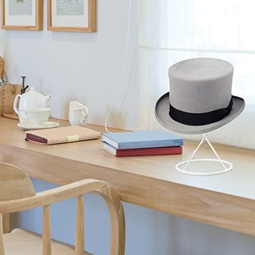 אלונקה כובע אלונקה כובע מתכת מתלה תצוגה: מודרני מתכת פאה ראש מחזיק מעמד כובע מתלה שידה דקורטיבי דוכן תצוגה עבור