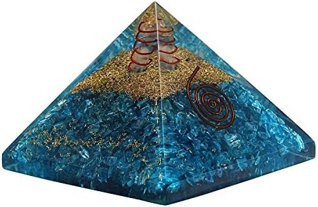 שלוש חנות עיניים Apatite Crystal Crystal orgone reiki ערכת פירמידה