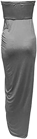סקסי קוקטייל שמלת לנשים כבוי כתף סטרפלס משובץ אימפריה מותניים גבוהה-נמוך לעטוף שמלות פיצול המפלגה מועדון שמלה