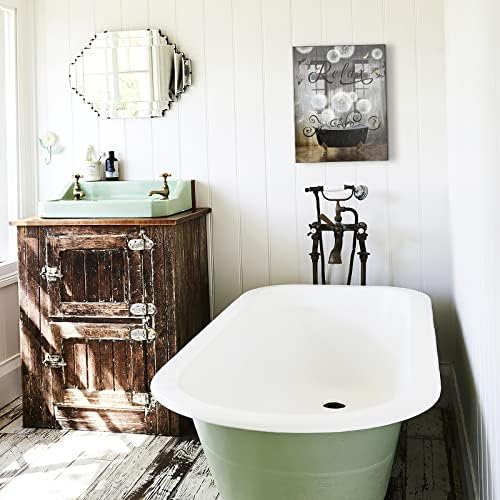 אמבטיה דקור בד קיר אמנות כפרי אמבטיה סימן להירגע הדפסת ציורי בציר אמבטיה אמבטיה אמנות קיר תפאורה שן הארי תמונות