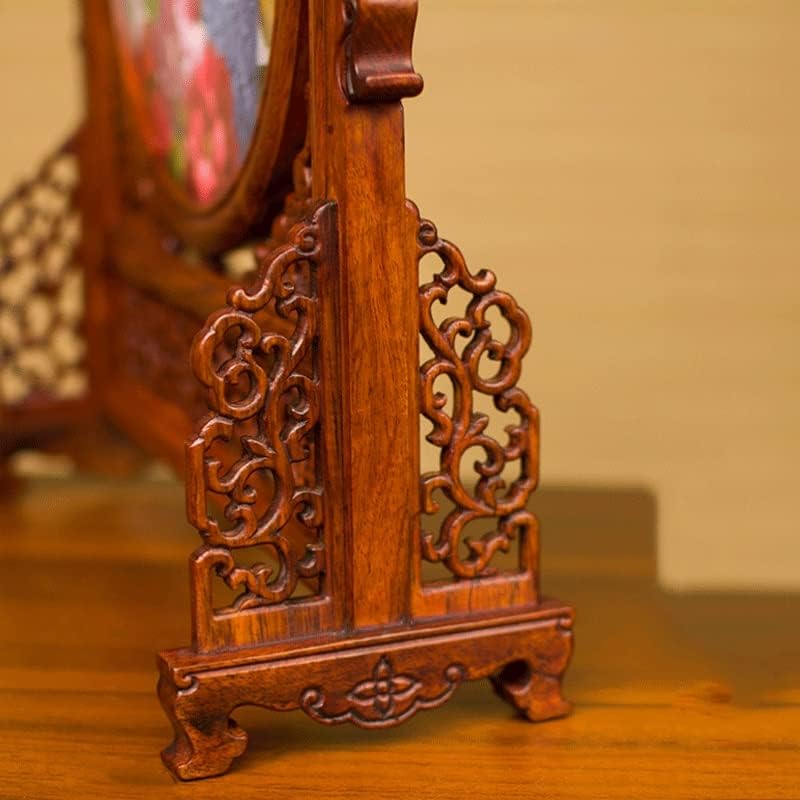 קישוטי סיים בעבודת יד דו צדדי רקמת שולחן עבודה קישוטי רקמת יופי סיני שולחן מסך עתיק סגנון