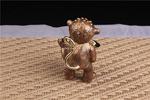 znewlook אספנות 3 קופים פסל פסל פסל אסייתי פנגשוי קוף קריסטל קופסת תכשיטים תכשיטים אסיית