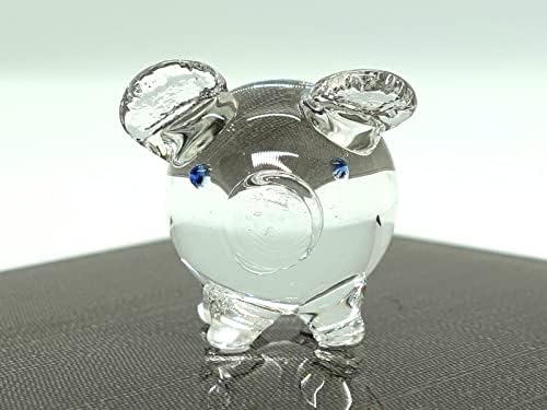 צלמיות מיניאטוריות זעירות של Sansukjai פסלונים זעירים בעלי חיים מפוצצים ביד אמנות זכוכית קישוט מתנה אספנית, v1