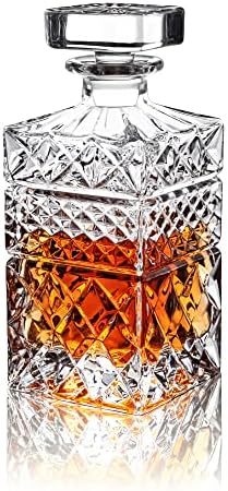 קנקן וויסקי פייסקי, קנקן משקאות חריפים של 32 עוז עם פקק זכוכית בקופסת מתנה