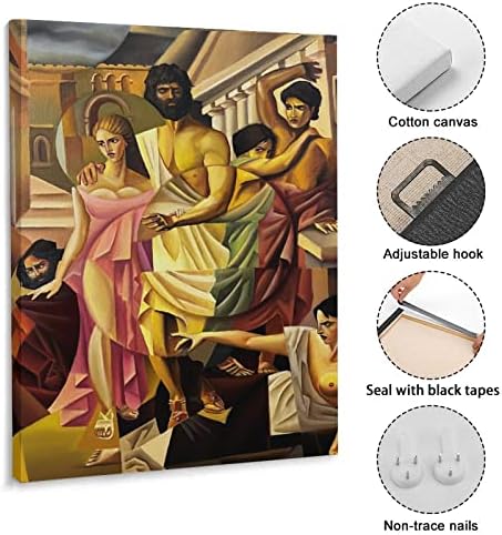 מופשט קנבס אמנות אפולונאס בכיבה קוביזם כובש גבר אישה ציור גוף כרזות לחדר אפרות קיר קיר הדפסים לאמנות קיר לעיצוב חדר עיצוב
