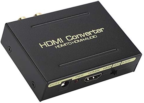 ממיר אותות Audio Audio ממיר HDMI תואם ל- HDMI תואם + שמע + SPDIF + R/L מפצל שמע
