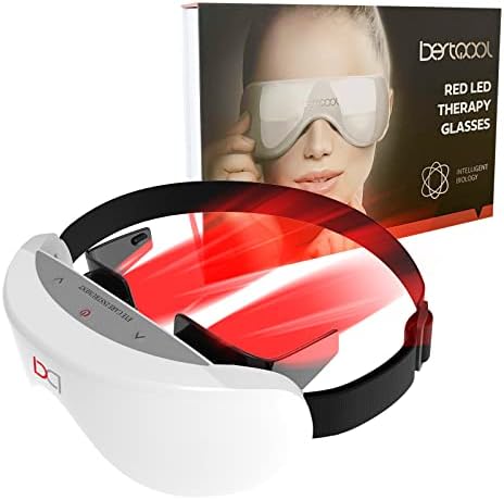 Bestqool Light Light Cluse, 660 ננומטר אור אדום לעיניים, משקפי אור הובלים לראייה משופרת, להקל על עייפות העיניים, עיניים