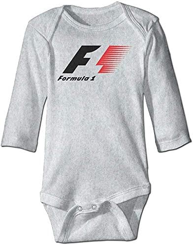 Fengziya Baby F1 מירוץ פורמולה 1 תינוקת שרוול ארוך גוף גוף אפור