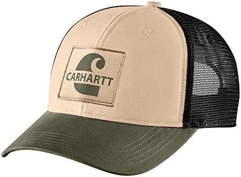 Carhartt's Mean's 105692 Canvas Mesh-Back Logo CAP