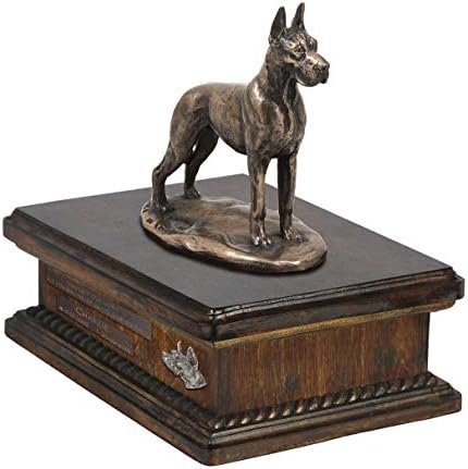דני ענק קצוץ, כד עבור כלב אפר זיכרון עם פסל, לחיות מחמד של שם וציטוט-ארטדוג אישית