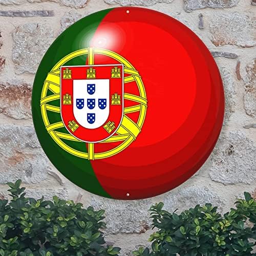 שלט מתכת פורטוגל דגל פורטוגל דגל ברוך הבא שלט דגל לאומי דגל קיר מותאם אישית חווה חווה שלט זר כפרי קיר קיר כפרי קאנטרי