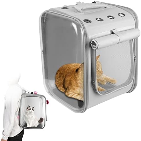 תרמיל גב נייד לכלבים קטנים כלוב קפסולת חלל לנשימה נסיעות בחוץ (צבע: ב', גודל