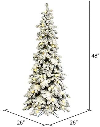 Vickerman מלאכותי 4 'נוהר מקורה קודיאק אשוח עץ חג המולד - דורה מוארת 150 אורות LED איטלקיים מיני לבנים חמים