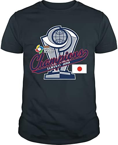 אלופת העולם בייסבול קלאסי 2023 קבוצת בייסבול סמוראי יפן 2023 חולצת גביע אלופת סמוראים קלאסית עולמית