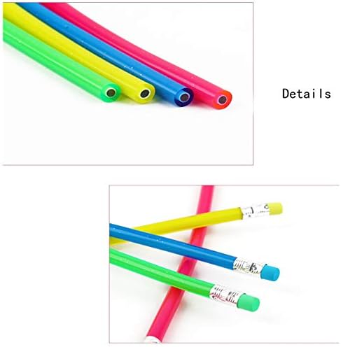 30 יח 'עפרונות גמישים צבעוניים קסמים עיפרון רך מכופף עם מחקה כתיבת מתנה לילדים ציוד כיף לילדים