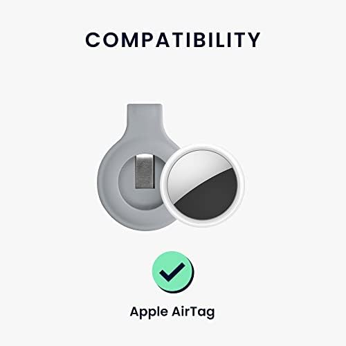 קליפ סיליקון Kwmobile תואם לתפוח אוויר של Apple - קליפ סיליקון מגן לגשש - אפור