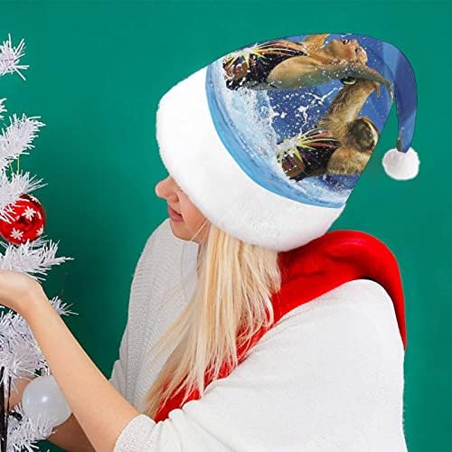 עצלן אמנות חג המולד כובע אישית סנטה כובע מצחיק חג המולד קישוטים