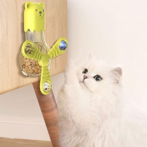 צעצועי העשרה לחתולים של מפופט, מזין חתולים אינטראקטיבי לחתולים מקורה, צעצוע מזין חתולים לאוכל או פינוקים, מזין צעצועים