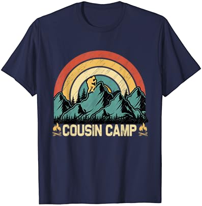 בן דוד מחנה 2022 חברים קיץ משפחת קמפינג חופשת חולצה