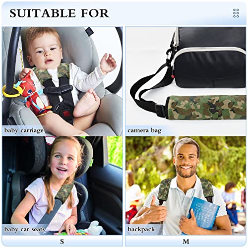 מרקם הסוואה מכונית מושב מכונית רצועת מושב לילדים לתינוק 2 יח 'רצועות מושב רכב כרית כרית כרית כרית רכב כיסוי