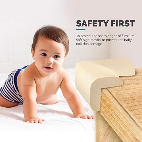 פגושים בטיחות פינתיים של טריטינה בריאה PBA כרית תינוקות בחינם עם קלטת 3 מ ', ריהוט שולחן בטיחות הגן