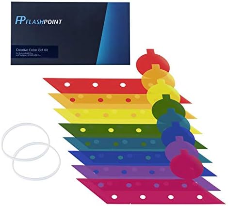 ערכת ג'ל צבעונית של Flashpoint Creative עבור Xplor400 Pro ו- Godox AD400 Pro Monolights