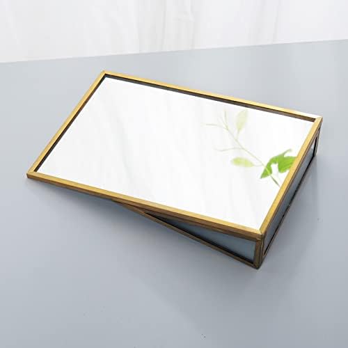 לונגשנג-מאז 2001-זהב יהירות איפור מראה שולחן שולחן השיש מראה אמבטיה גילוח איפור מראה בית תפאורה-מלבן
