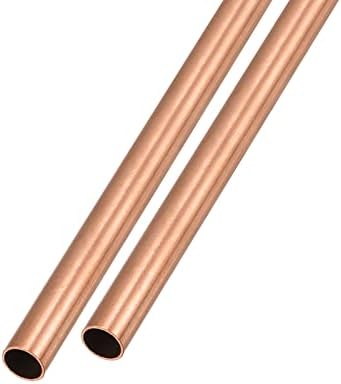Metallixity צינור נחושת 2 יחידות, צינורות ישר - לריהוט ביתי, מכונות, DIY HINDICRAFT