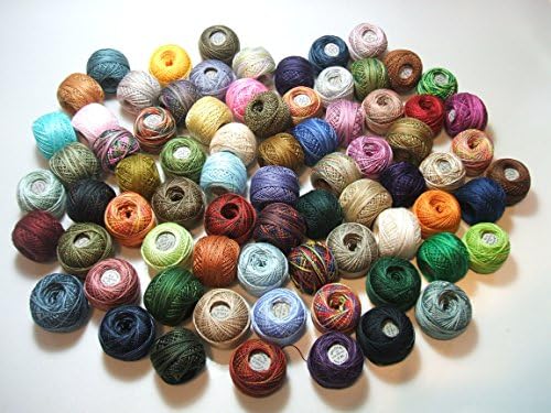 75 צבע Valdani Perle גודל כותנה 12 חוט מבחר מעולה צבוע ביד