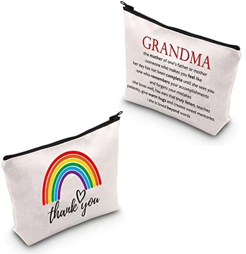 תיק איפור קוסמטי של סבתא מתנה להערכה של סבתא מתנה ליום הולדת מתנה ליום האם מתנה לסבתא