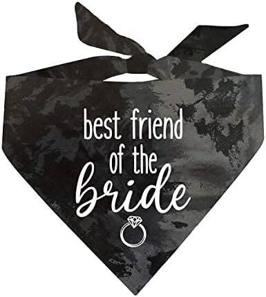 החבר הכי טוב של הכלה חתונה אירוסין הכרזה לגרד עניבה לצבוע משולש כלב בנדנה