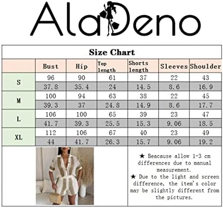 נשות Aladeno סרוגות 2 תלבושות מכנסיים קצרים - גזרת סרוגה סרוגה גזרת סרוגה סרוגה מכנסיים קצרים של חולצות שרוול ארוכות