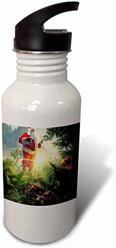 3 דרוז סנטה על ידי עץ מעוטר פנטסטי. Fairy Light AI יצר. - בקבוקי מים