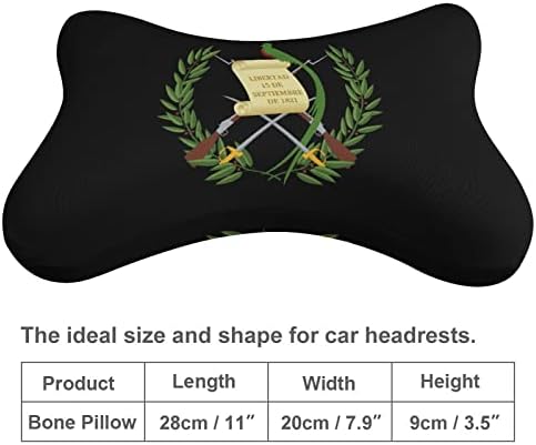 הסמלים הפטריוטיים של גואטמלה כרית צוואר מכונית 2 מחשבים נוחים כרית ראש נוח כרית זיכרון נושמת כרית מושב מכונית קצף