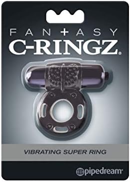 מוצרי Pipedream Pipedream Fantasy C-Ringz רוטט טבעת סופר, שחור