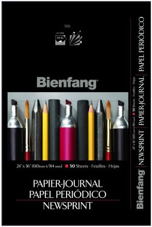 Bienfang 18 על כרית נייר עיתונים בגודל 24 אינץ ', 100 גיליונות
