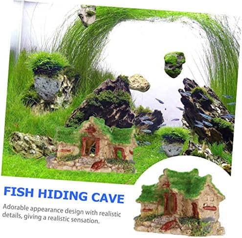 חנבאס נוהר קוטג 'מלאכותי פרה טנק דגים לדגים בטא אקווריום דגים דגים דגים מסתתרים במערה אקווריום מחבוא דגים מיכל נוף עיצוב