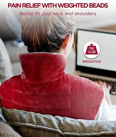 חבילת קרח ג'ל קומפטימפטית עבור כרית חימום בגב ומשוקלל לצוואר וכתפיים צרורות הקלה על כאבים