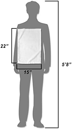 תבנית דמשק בשחור לבן עם קשת סרט אלגנטית וקלאסית למגבת נשים מסוגננת, 15 x 22