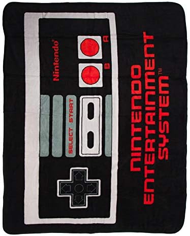 BioWorld Nintendo Retro NES Controller שמיכה, 48 x 60