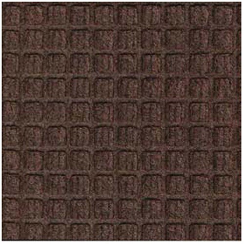 שטיח כניסה בדרגה מסחרית של ווטרהוג, שטיח רצפה פנימי/חיצוני באורך 5 'על רוחב 3', חום כהה על ידי מ ' +מחצלת