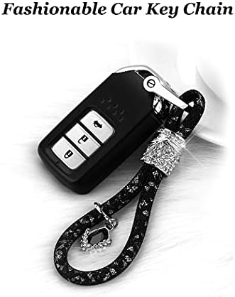 מחזיק מפתחות של מכונית קריסטל לנשים ונערות, רצועת טבעת שרשרת מפתח, בלינג אבני חנן שרשרות מפתח לרכב למפתחות רכב