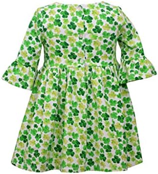שמלת יום של יום פטריק של בוני ג'ין של בוני - שמלת שמרוק ירוקה לתינוק, פעוטות וילדות קטנות