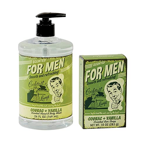 סן פרנסיסקו סבון גברים גוף לשטוף וסבון סט - טבעי 10 עוז סבון ברים ו 26 עוז נוזלי גוף / יד לשטוף-אורגני ניקוי