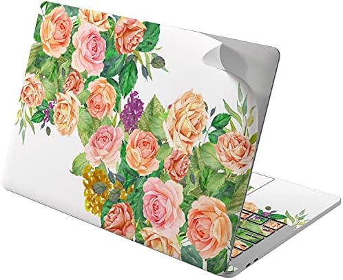 עור ויניל אלטרנטיבי עור תואם לאוויר MacBook 13 אינץ 'מק פרו 16 רשתית 15 12 2020 2019 2018 פרח ורוד ורוד צמח
