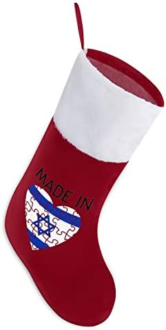 מיוצר בישראל חג המולד תלויה גרב סנטה חמוד לקישוטים לחג המולד מתנות קישוטים