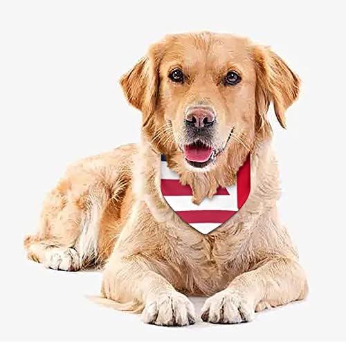 אמריקה ומדינת איווה דגל כלב בנדנה מתכווננת צווארון חיות מחמד צעיף משולש משולש חמוד לחתולי כלבים