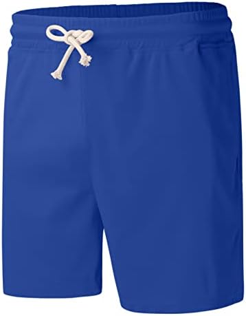 מכנסיים מזדמנים של Zdoo גברים קיץ צבע אחיד אופנתי מכנסי טרנינג נוער כושר מכנסיים קצרים