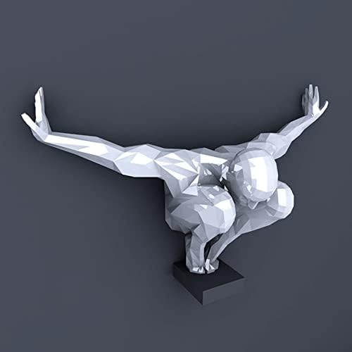 דוגמנות צולל דגם נייר בעבודת יד DIY גביע נייר קישוט קיר גיאומטרי 3D פסל נייר יצירתי פסל יצירתי
